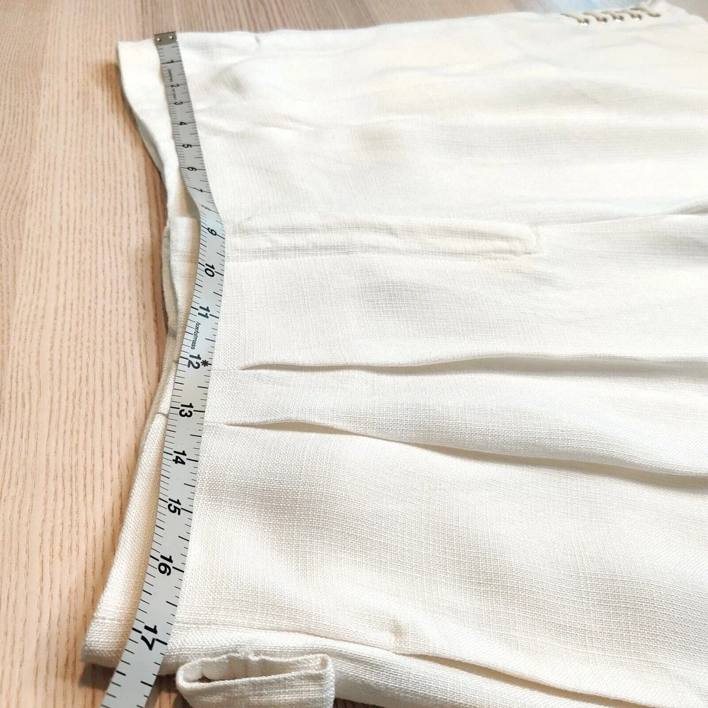 Roberto Cavalli Womens Wide Leg Shorts Size 10 L White Laces Designer Italy $949 - Picture 12 of 16